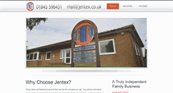 Desktop Screenshot of jentex.co.uk